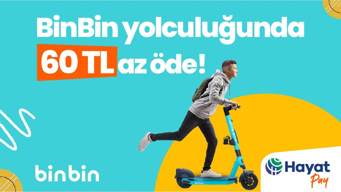 BinBin Yolculuğunda 60 TL Hediye!