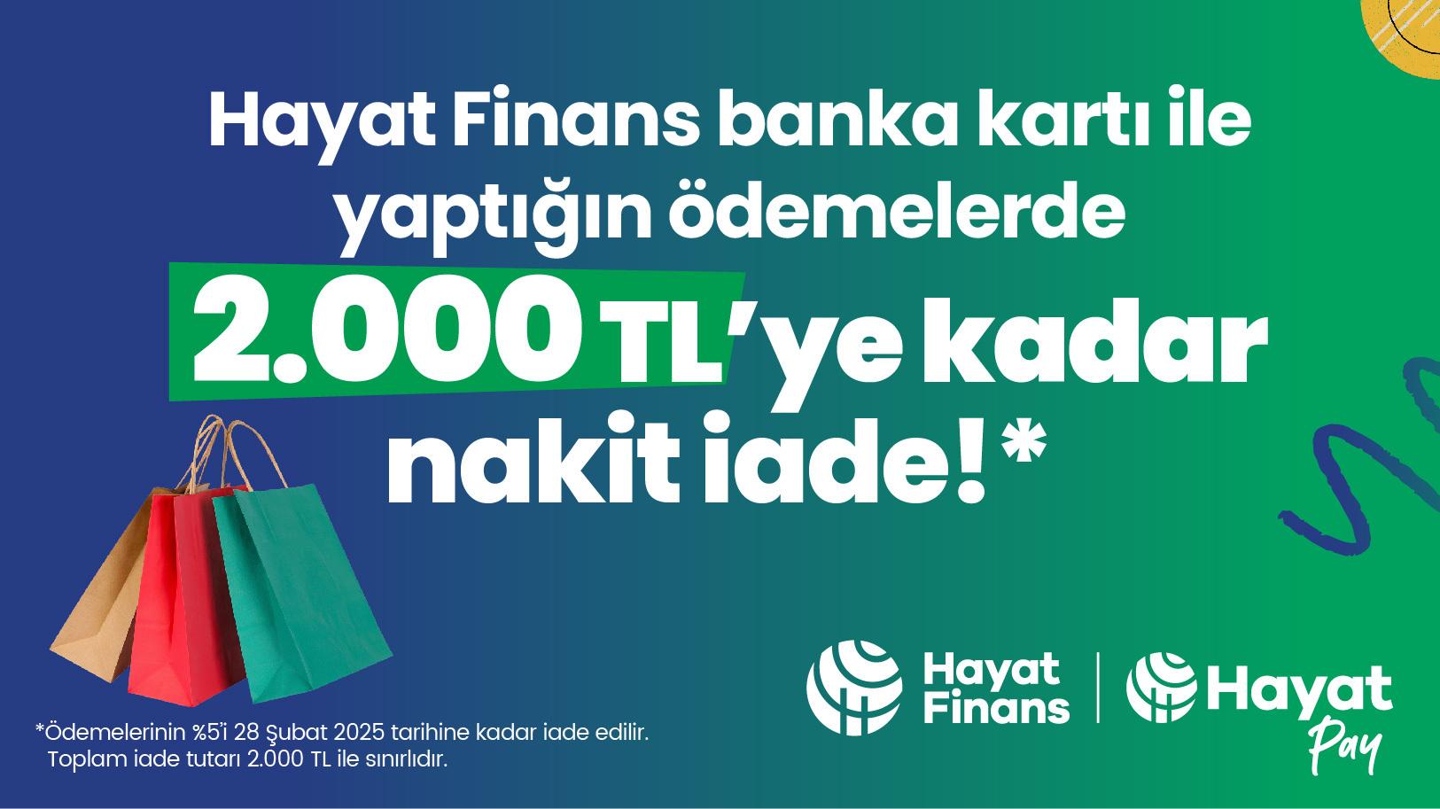 Banka Kartı ve QR Harcamalarınızda 2.000 TL'ye Kadar İade Fırsatı!