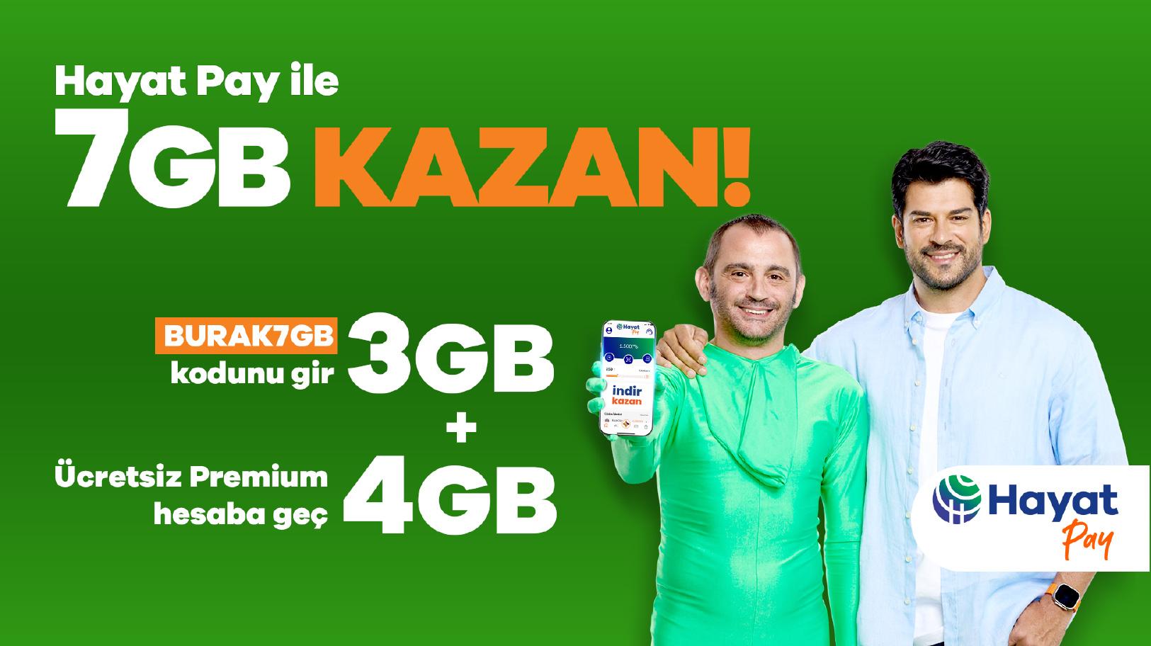 Hayat Pay ile 7GB Kazan Kampanyası