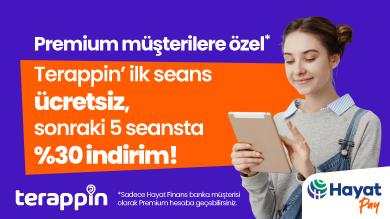 Hayat Finans Banka Müşterisi Olanlara Özel Terappin Kampanyası